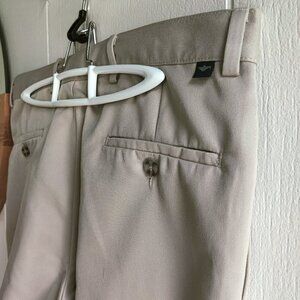 Dockers mens shorts, microfiber/poly fabric, dura press, 4 pockets,pleated front